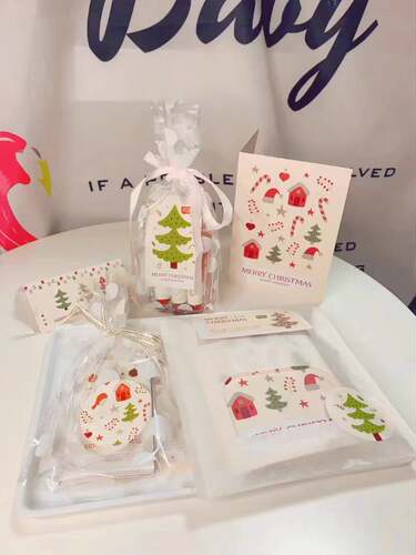 soii手帐分装|花与荧 折页+卡头+封口贴《圣诞糖果屋》