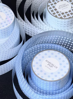 soii手帐分装|人生磁带Lifetape 3款胶带 蓝色系野餐布格纹波点