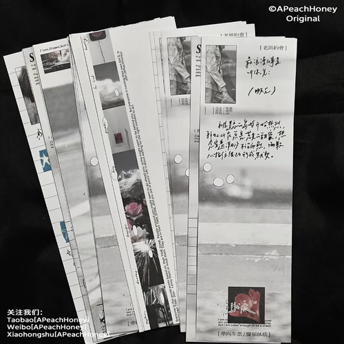 soii手帐分装|APeachHoney 5款长条素材纸《散场》