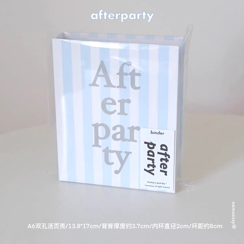 soii手帐分装|Nemosissy A6活页壳双环afterparty+闪粉pvc皮