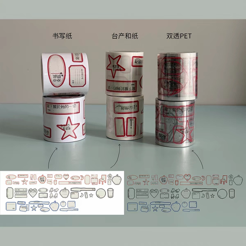 soii手帐分装|nullthing 贴纸卷《标签日记》书写纸/pet