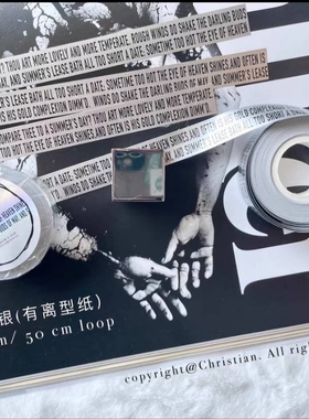 soii手帐分装|WWstudio 磨砂银胶带《双排》