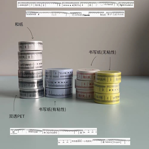 soii手帐分装|nullthing 和纸/书写纸胶带《岁月的尺》