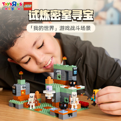 LEGO乐高我的世界游戏试炼密21271室寻宝益智拼搭积木儿童玩具