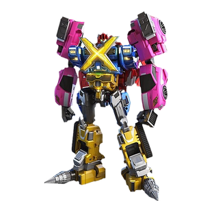 正版迷你特工队X儿童机甲变形机器人玩具弗特露西金刚男孩礼物