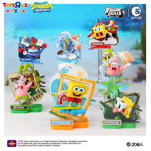 海绵宝宝卡通形象产品-旅途片刻系列盲盒潮玩立牌桌面摆件玩具