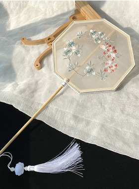 古风长柄团扇古风汉服拍摄道具
