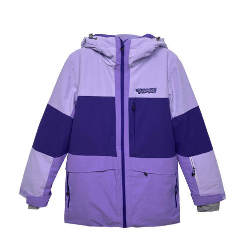 TISENTELE女滑雪衣冬季夹棉防风防水双板单板冲锋棉衣中长554078