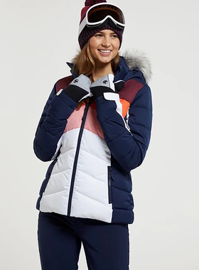 mountain warehouse女款滑雪服上衣夹棉厚款防风防水户外保暖外套