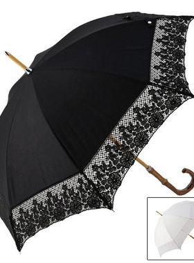 日本制直发FEILER纯棉女士蕾丝优雅遮阳伞气质可爱小花包邮长伞
