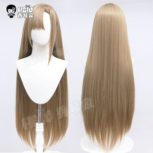 秀琴家 一之濑明日奈cos假发 蔚蓝档案 碧蓝 半包齐碎刘海 亚麻
