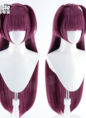 秀琴家 梦津五重奏Rubisama 克洛伊galgame cos假发 萝莉 紫红色