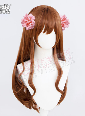秀琴家  APH黑塔利亚 湾娘cosplay假发 林晓梅 混丝亮棕黄色 发饰
