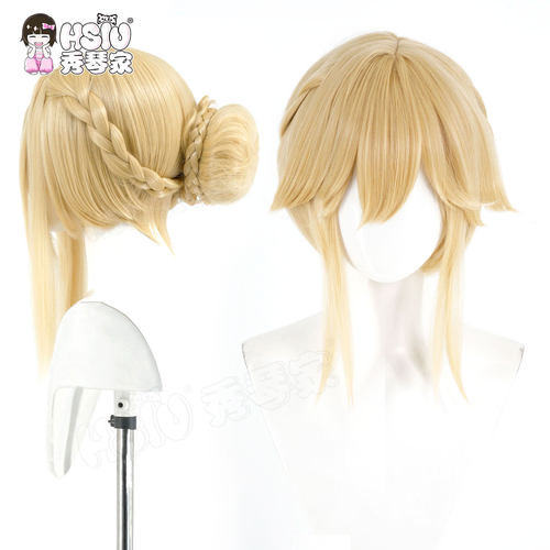 秀琴家 胜利女神 爱德cos假发 兔女郎 特调混蓬 分体发包造型
