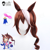 赛马娘Pretty 兽耳 Derby 秀琴家 东海帝皇 王cos假发 发饰 假毛