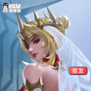 秀琴家 守望先锋 圣邪颂歌 dmon cos假发 混蓬丝 圣女假毛