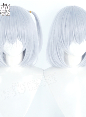 秀琴家 神様ちゅ～ず 神明选择 白鸠祈理cos假发 galgame蓝白假毛
