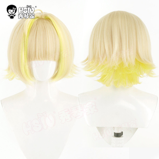 秀琴家 胜利女神 伊莱格cos假发 nikke 米黄色分层渐变金黄色