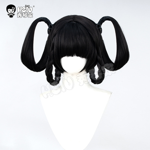 秀琴家 小乔丁香结cos假发 王者 造型可拆卸分体虎口夹发圈 荣耀