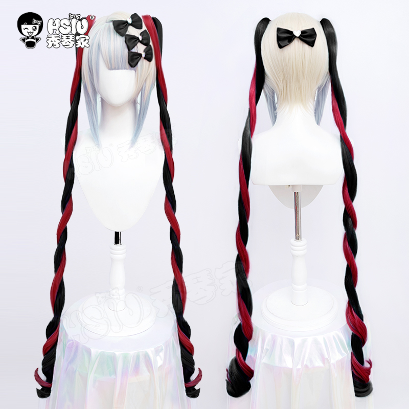 主播女孩重度依赖暗黑超天酱假发