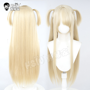 秀琴家 魔法少女伊莉雅cos假发 Fate/kaleid liner偏分加蓬米金色