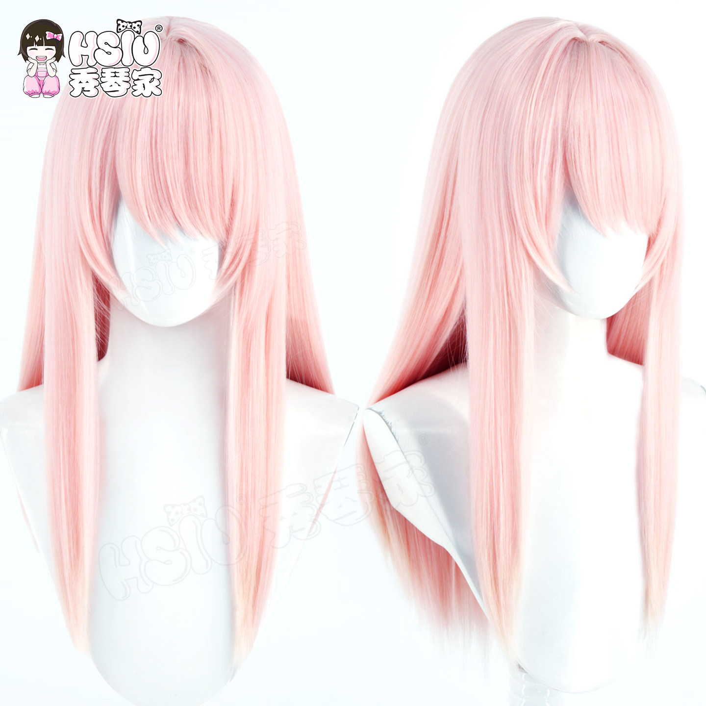 秀琴家  世界计划多彩舞台feat. 晓山瑞希cos假发 Kitty 粉色散发