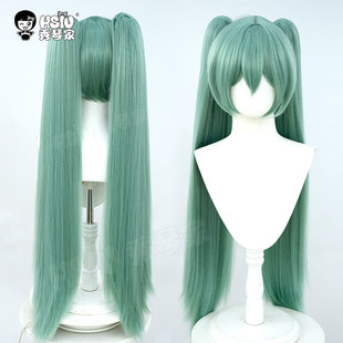 初音视奸cos假发 MIKU双马尾造型 DECO 新区 混蓬 秀琴家