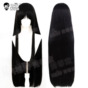 秀琴家 轻音少女 秋山澪cos假发 80CM左右黑色长直 万用长直假毛