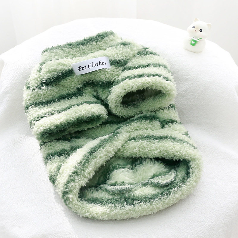 秋冬加厚猫咪狗狗宠物衣服小型犬保暖居家服长袖圆领可牵引条纹衫,宠物/宠物食品及用品,狗宠物服装/雨衣,淘宝优惠券,粉丝福利购,淘宝优惠卷