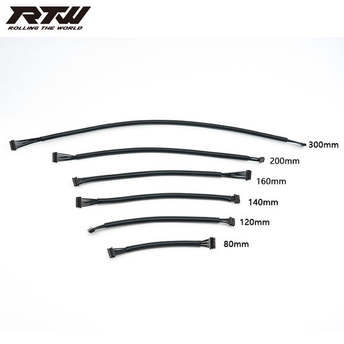 RTW 黑色超软感应线马达有感无刷马达感应线 8-12-14-16-20-30CM