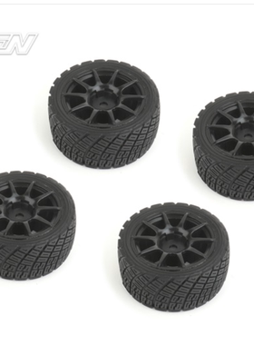 NBA372 CARTEN M车拉力胎+框10爪黑色+1mm (4PCS  )零件包