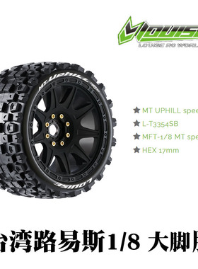 LOUISE路易斯L-T3354MFT MT-UPHILL 1/8大脚轮胎轮毂17结合器可拆