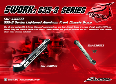SWORKZ S35-4/3 Series 鋁合金前补强杆 SW-338033