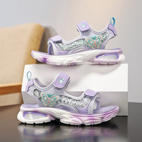 女童凉鞋软底露趾防水沙滩鞋