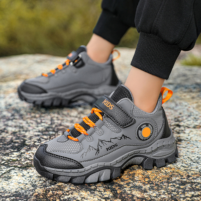 CEO ABC男童登山鞋2026新款秋冬儿童户外鞋防滑皮面中大童户外鞋