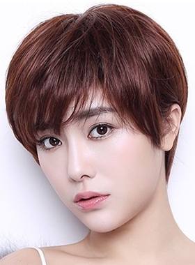 仿真韩版蓬松中年风假发女短发
