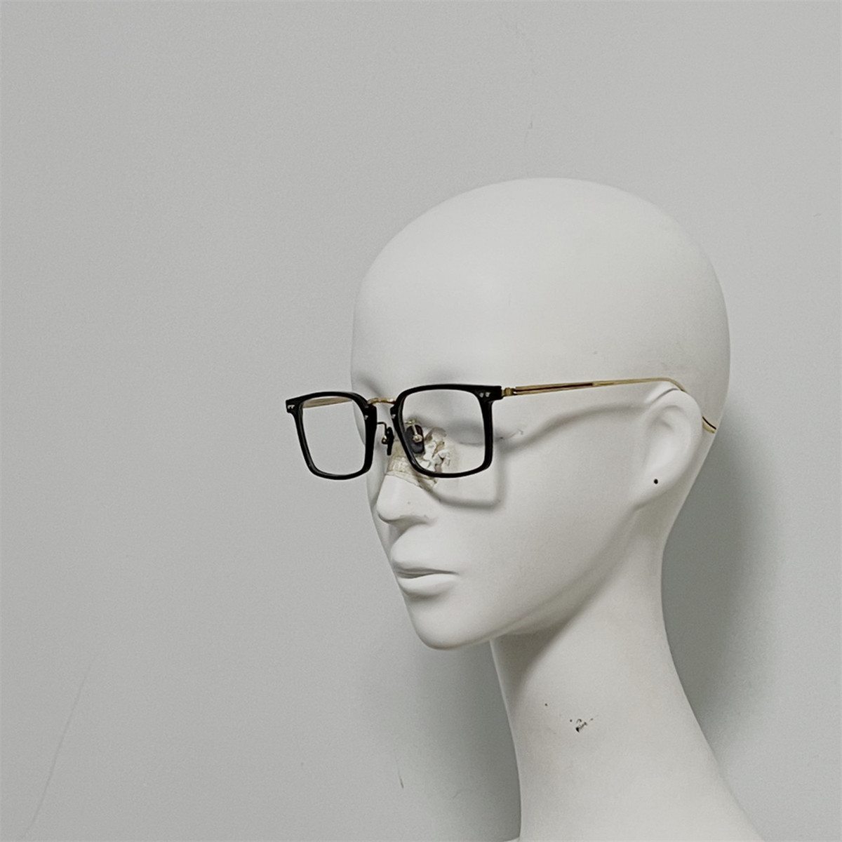 246 纯天然牛角配钛金属腿眼镜 光学镜 复古超大方框文艺范装饰镜