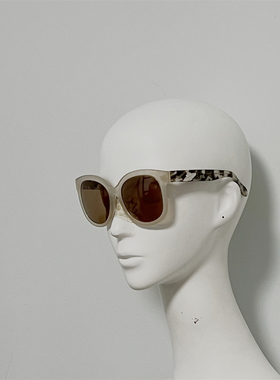 AN851 VW 土星 西太后超大框修脸太阳镜 意产定制花料板材墨镜