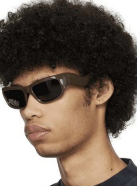 B和B 0320 设计师款方圆异型框太阳镜 超超大框修款墨镜 走秀款