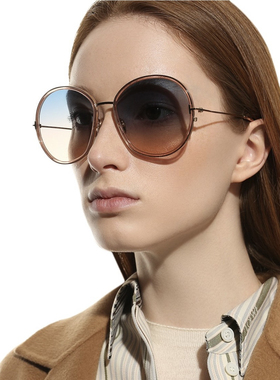 TF946 意大利定制板材太阳镜 双圈设计大圆款修脸墨镜 25年订单