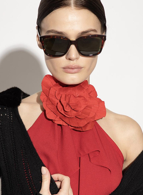 LFL1322 DESIREE 意产定制板材太阳镜 超超大方框修脸墨镜 INS款