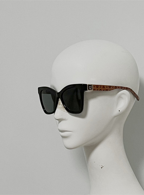 M西M712 意产进口板材太阳镜 超大框猫眼修脸墨镜 定制铰链设计