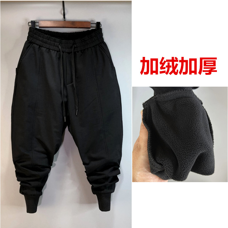 冬季加绒加厚大码卫裤哈伦男棉质束口宽松运动休闲潮流弹力小脚裤,男装,休闲裤,淘宝优惠券,粉丝福利购,淘宝优惠卷
