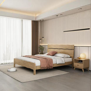 特价 1.5m FAS进口白蜡木可调高低床 云贝系列 开心特麦
