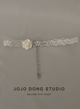 巨舒服春夏蕾丝玫瑰花项链choker纯手工复古项链锁骨链女颈带项圈