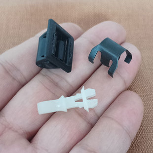 适配大众捷达普桑保险杠中网固定卡扣三件套桑塔纳前脸汽车卡子