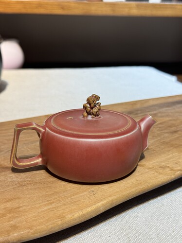 钧瓷名家纯手工原矿釉茶壶