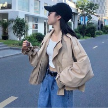 外套女复古港味矮个子春秋ins原宿风学生百搭棒球服潮 开学季 工装
