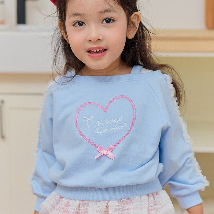 女童爱心露肩洋气长袖T恤 ERU韩国代购南大门童装26春儿童上衣941,童装/婴儿装/亲子装,T恤,淘宝优惠券,粉丝福利购,淘宝优惠卷