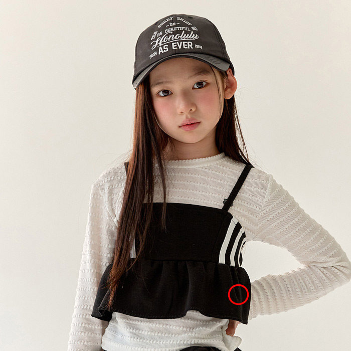 儿童线条短款吊带马甲  LILAS韩国代购进口童装26春款中大女童022,童装/婴儿装/亲子装,马甲,淘宝优惠券,粉丝福利购,淘宝优惠卷